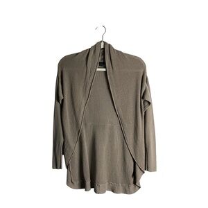 Katherine Barclay Women's Tan Open Front Knit Cardigan